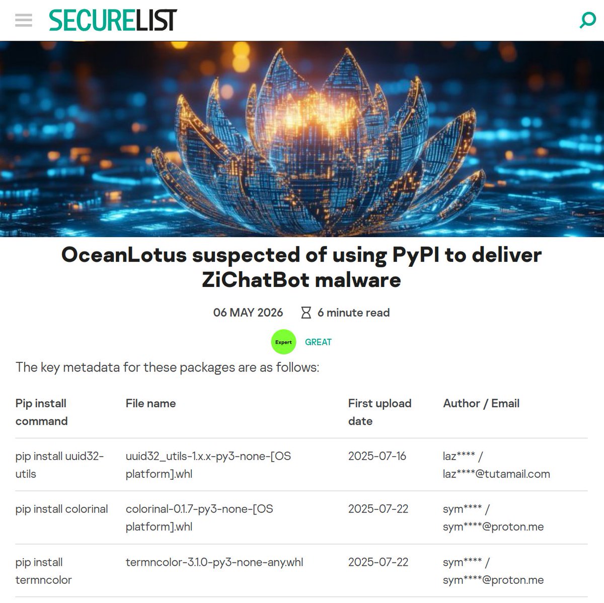 KasperSekrets's tweet photo. In today's #ReportReview:
@kaspersky reporting provides unique insights
unique malware breakdowns, & even unique uncensored IOCs if you pay for private reports
This unique value you can only get from KL
or by reading Zscaler @Threatlabz blogs from 9 months ago :)
(1/2)🧵 https://t.co/wikrmLMFxp