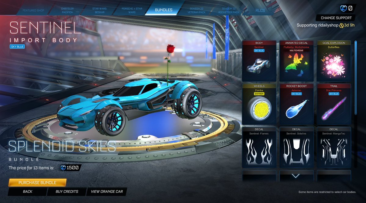 Rocket League Shop tweet media