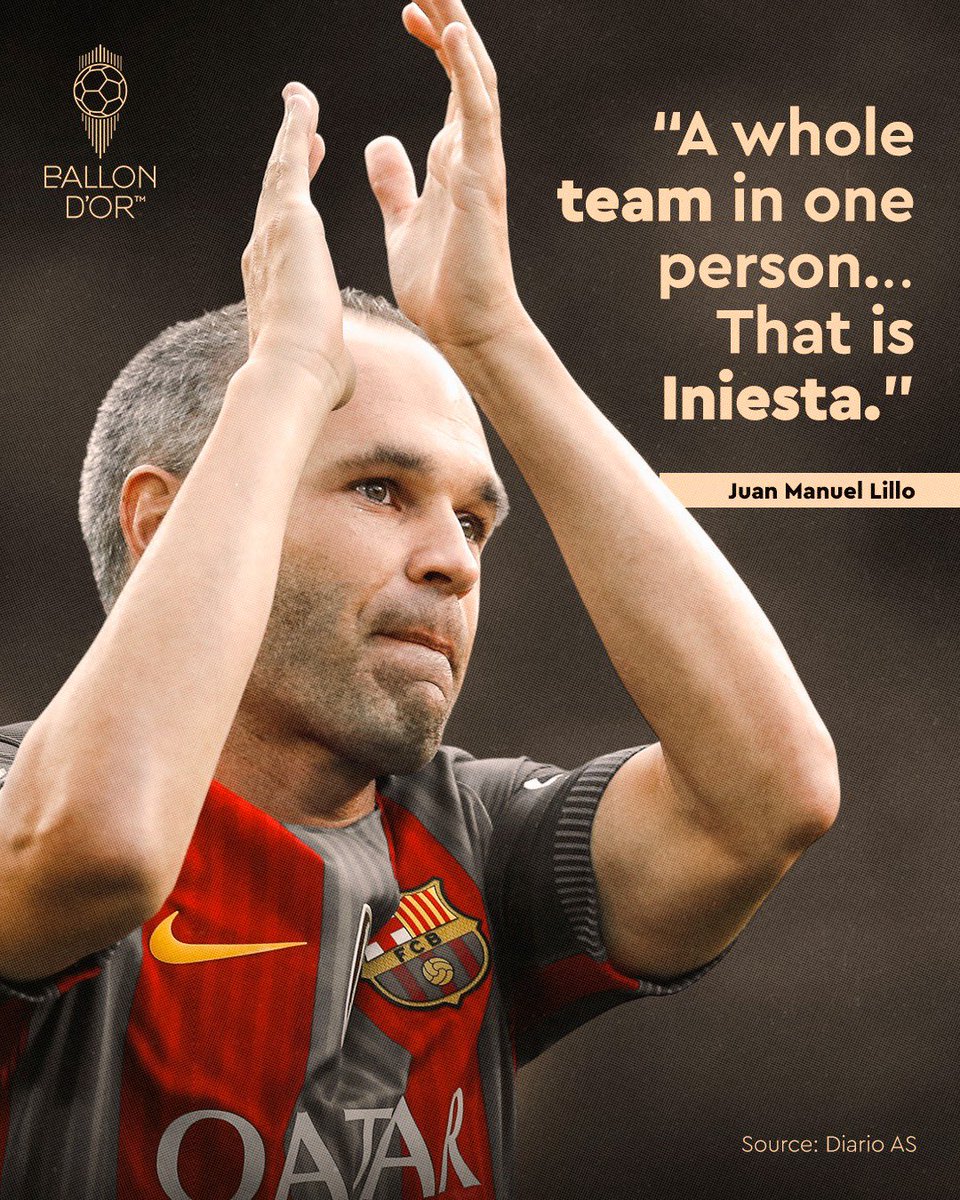 Today we celebrate Andrés Iniesta’s birthday 🎂🧠

Eight-time Ballon d’Or nominee. World Cup and Champions League winner. Legend 🏆🇪🇸

Discover more about his glorious career on Ballondor.com ✨

#ballondor #iniesta #fcbarcelona #happybirthday