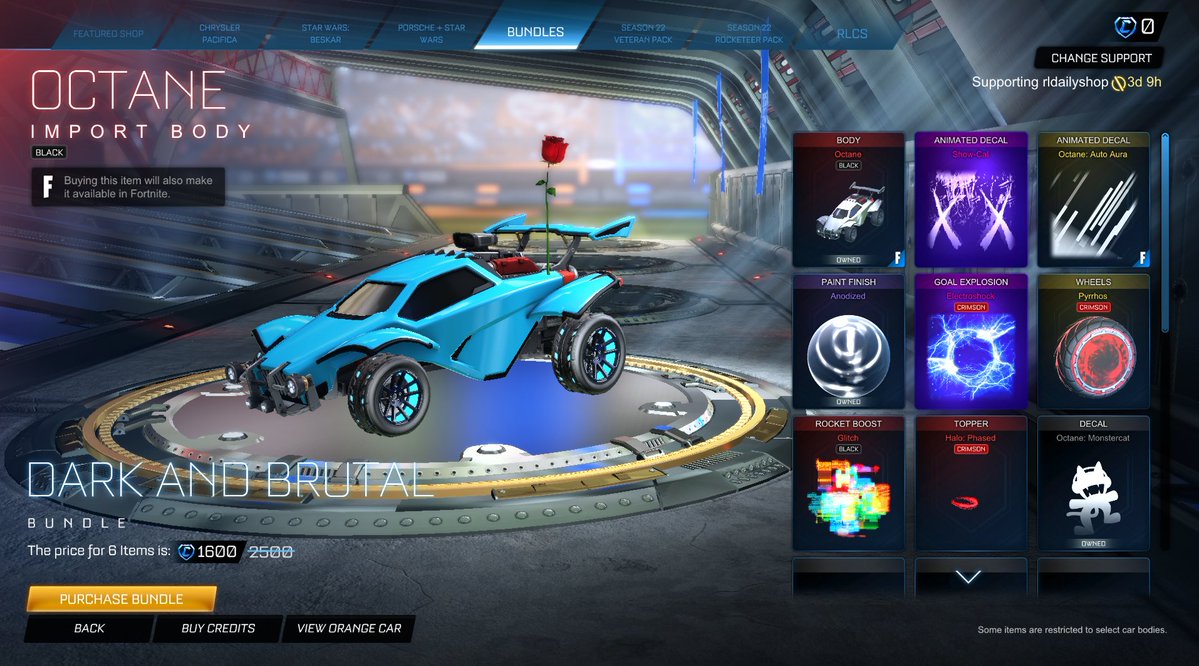 Rocket League Shop tweet media