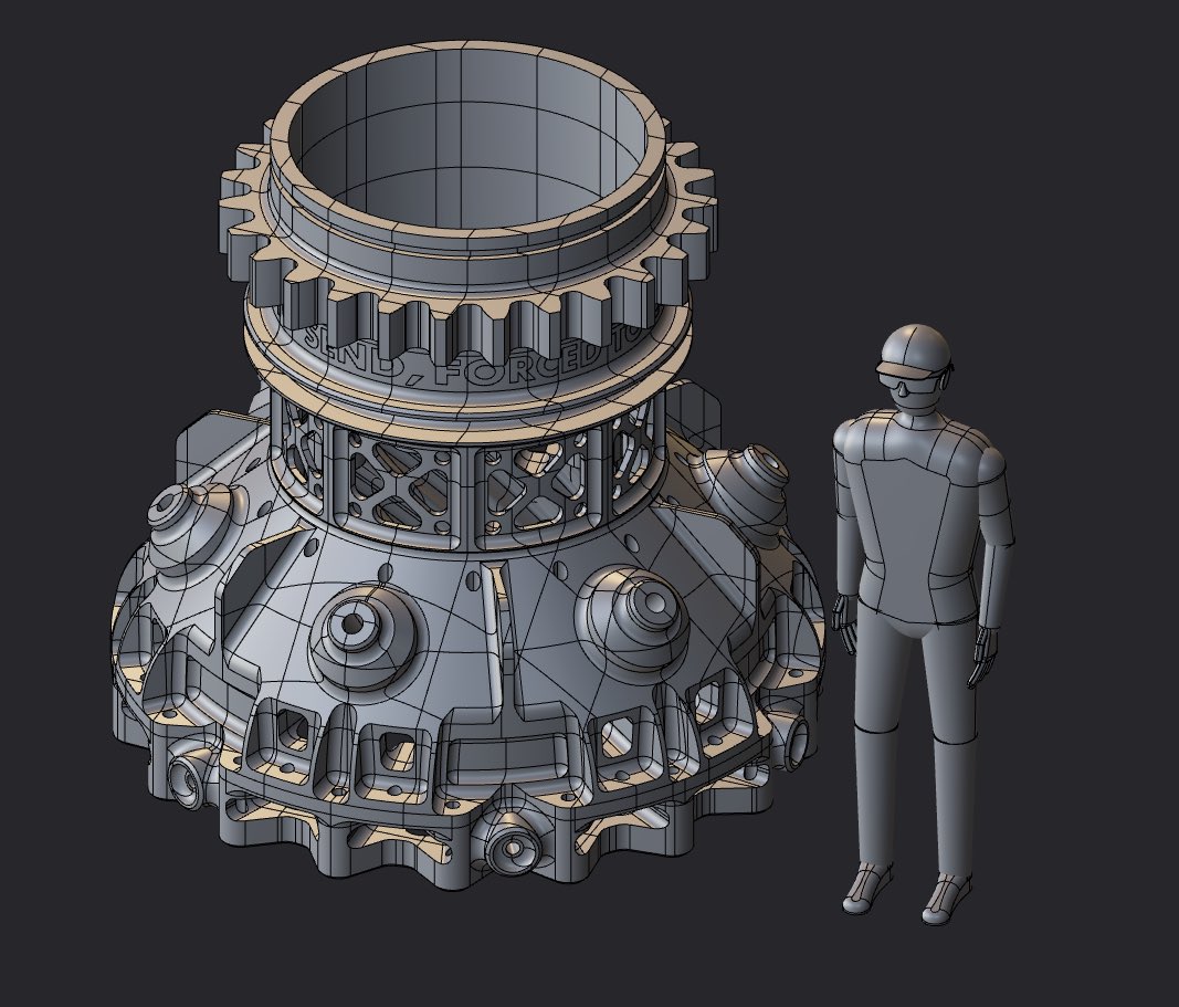 emm0sh's tweet photo. i’m partnering with slant3d to make a human sized The Part. it will be ~450 pieces and weigh ~400 lbs https://t.co/KiwOPasnMv