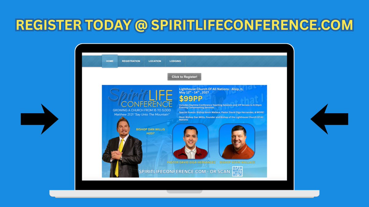 pastorDanWillis's tweet photo. SAVE THE DATE 🗓️

Family, I am so excited for our Spirit Life Conference coming in May of 2027!

Be sure to mark your calendar and share with a friend for this life-changing event.

Register Today!😄🔗⬇️

https://t.co/AHjTjhgrPE

#conference #leadership  #spiritlifeconference https://t.co/vLXBmMImZ8