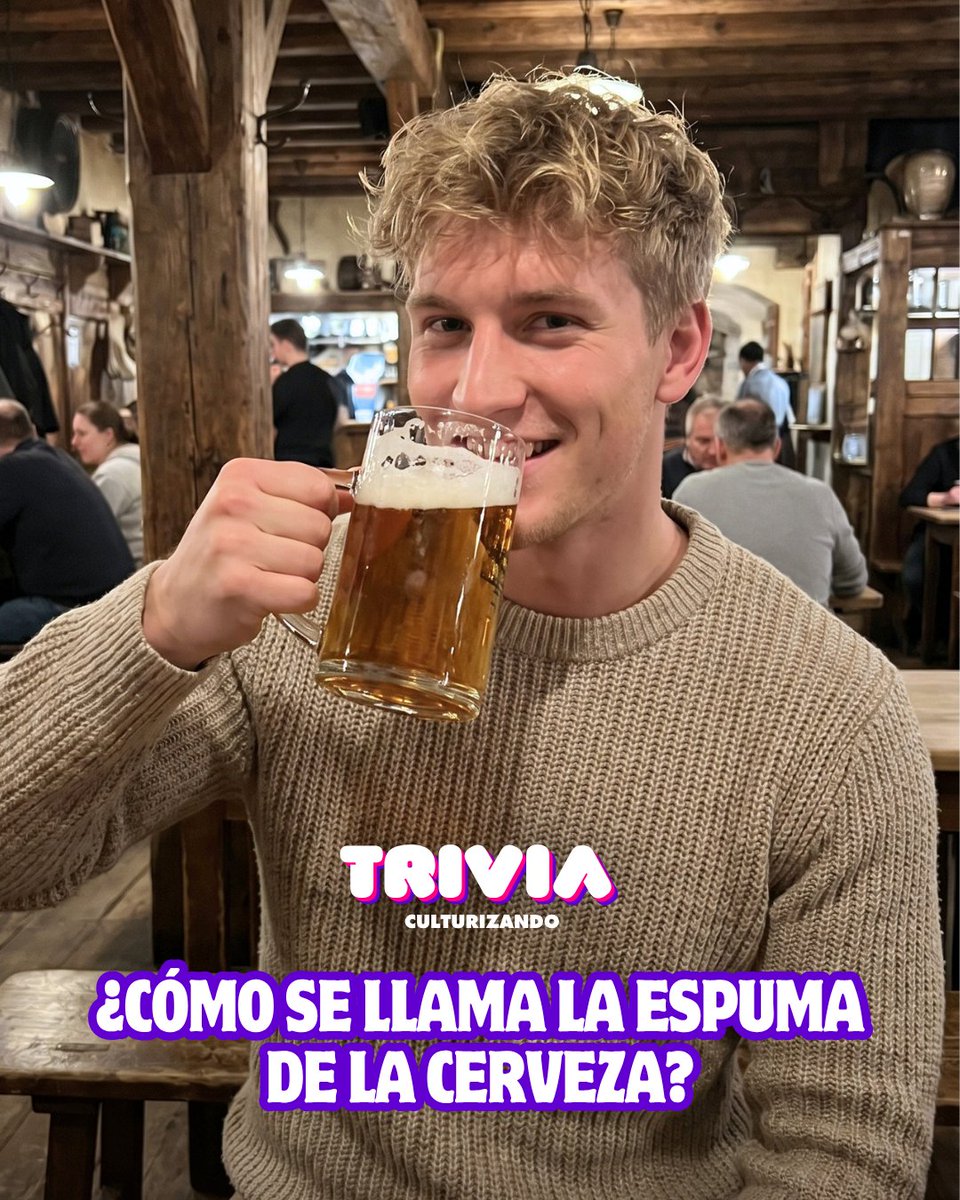 TriviaCZN's tweet photo. Trivia ⚡ ¿Cómo se llama la espuma de la cerveza? Pon a prueba tu léxico y descubre el significado de estas palabras poco usuales en nuestra trivia diseñada para amantes del lenguaje. https://t.co/3Kal0DX8NA https://t.co/ejHADlq7gj