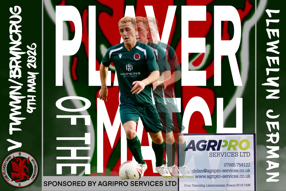 FCCarno's tweet photo. 🐉Saturdays match highlights🐉

🏆 Player of the Match: Llew Jerman

⚽️ Goals: Collins (x3), McCarthy, L.Jerman, S.Williams (x2) &amp; Bradley 

🅰️ Assists: I.Jerman (x2), S.Williams, T.Richards, McCarthy, Collins &amp; L. Jerman 

#upthehill 🐉 https://t.co/oZJ7fMO1Kz