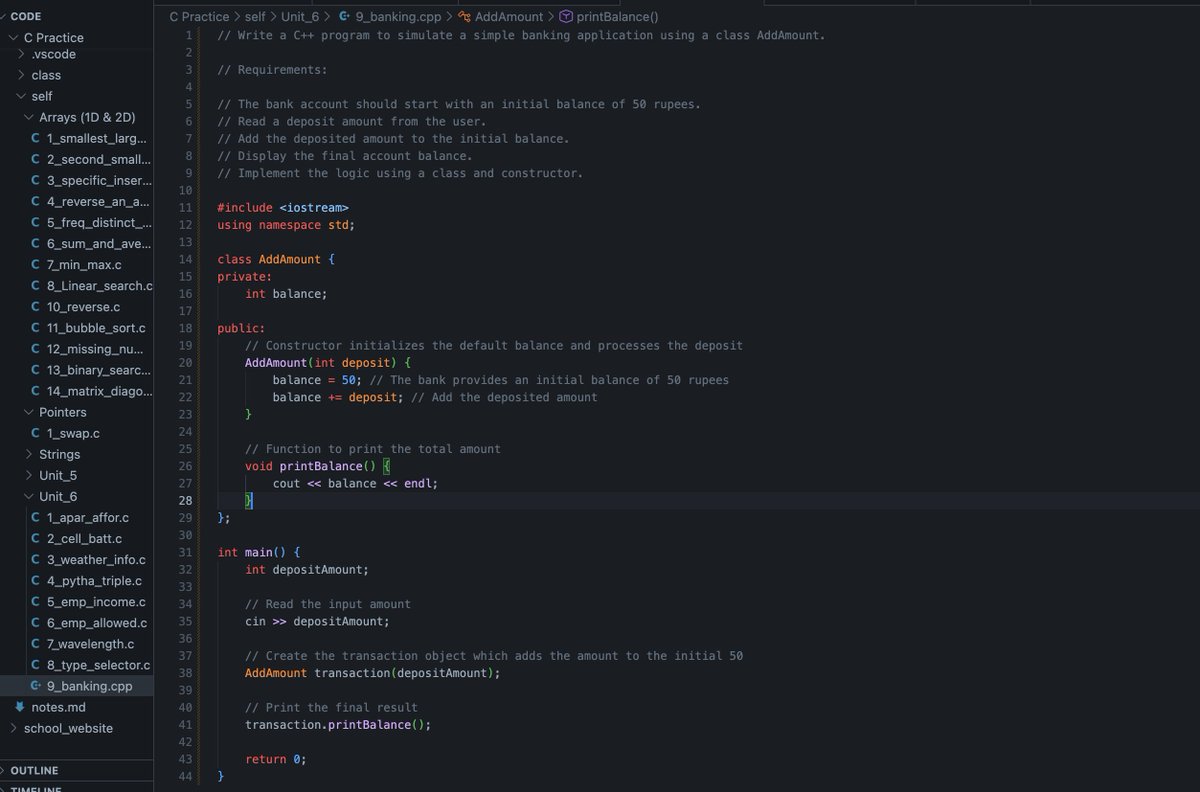 Rish_builds's tweet photo. Day 101 #360DaysOfCode
> Solved 3 questions in C and C++. 
> Did a research about a project i am thinking to make.
 
Slowly but surely moving forward.  

#learninpublic. https://t.co/5zjmdsNKPo
