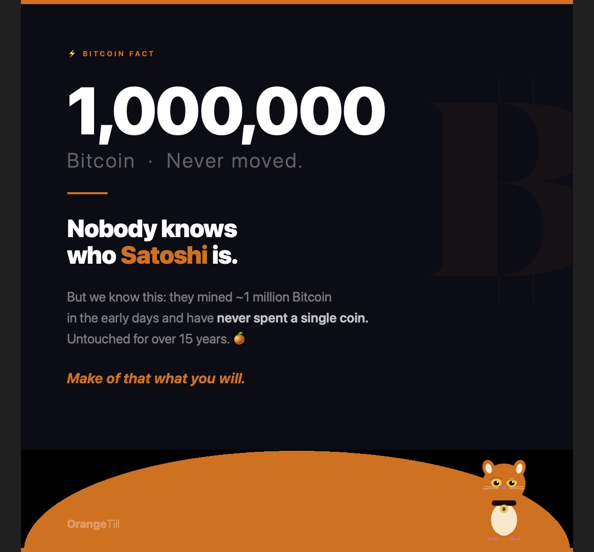 Nobody knows who Satoshi Nakamoto is. But we do know this: they Nobody knows who Satoshi Nakamoto is. But we do know this: they
