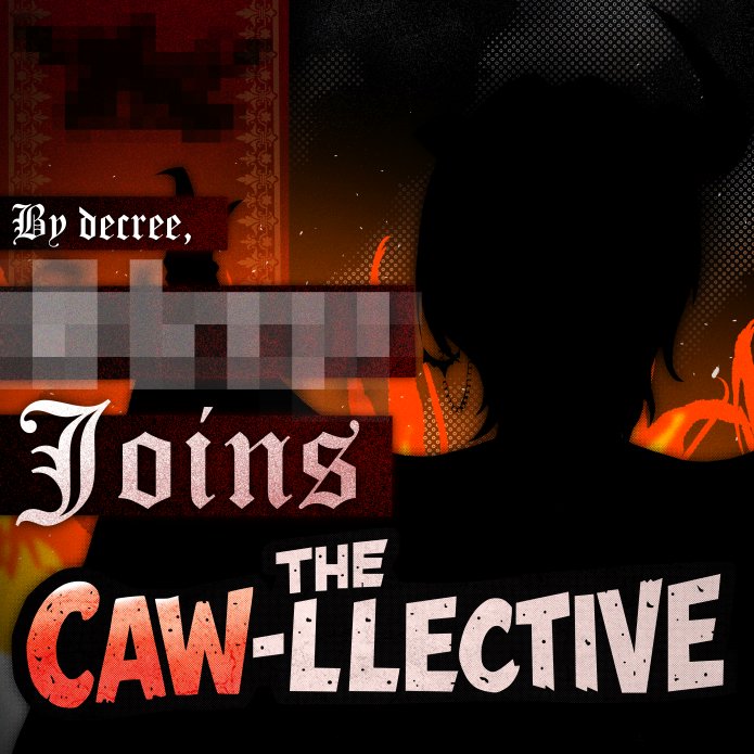 Cawllective's tweet photo. He is here for the blood, the rest is bonus 🩸🦇 
#VTuber https://t.co/CMhNV29RnO