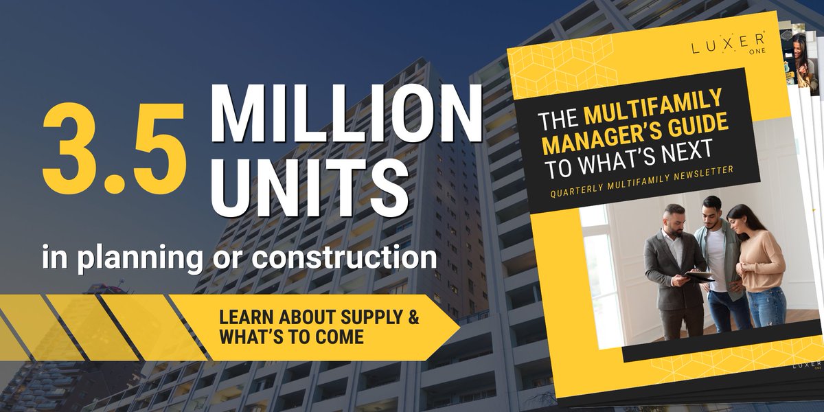 LuxerOne's tweet photo. Millions of units in the pipeline, but what actually gets built?

Rent growth is plateauing as rising costs and tighter lending conditions are slowing new starts.

See how operators are adjusting to the uncertainty in our Q2 newsletter: https://t.co/ptukNCSGwY https://t.co/YUXXlWJgXs