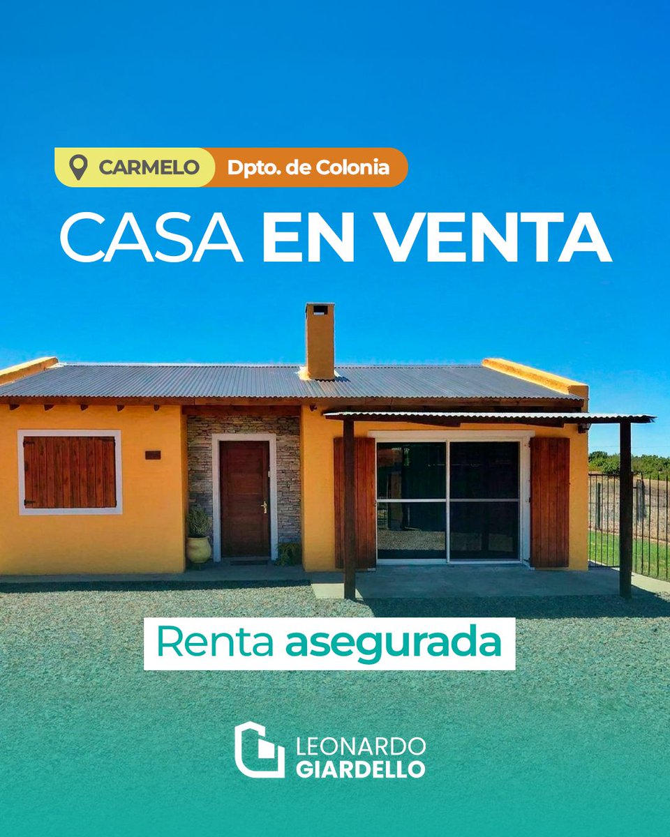 InmoGiardello's tweet photo. Esta propiedad combina la calidez de un hogar funcional con la seguridad de un activo con renta garantizada.

Comunicate con nosotros para más información:
Celular: +598 97 542 542

Leonardo Giardello Inmobiliaria
Bienes que crecen

#InmobiliariaLeonardoGiardello #Carmelo https://t.co/zt0sA86Ysw
