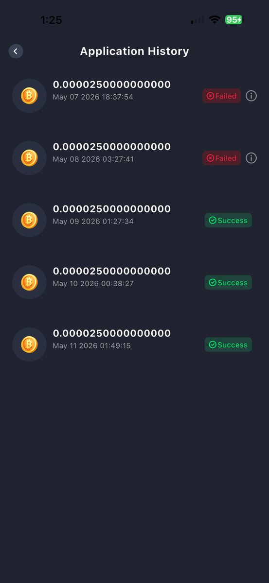 SHAMEN_15's tweet photo. YO YO YO what's good fam!!! 🔥 Big update dropping rn – I went from calling Tap Mining a straight SCAM to "yo this might actually be lagit but makes more sense to just buy BTC"!!! 

Just pulled off 3 transfers of .000025 BTC to my Muun wallet and the 4th one's loading... each one taking like 8-12 hours but WE MOVIN!!! 

Dropped $211.99 back in October, 7 months later only up 18% and daily mining down 30% 😭 Still skeptical AF but breakeven at .0015768... we just over a month deep on Cloud Power Miner! 

Like, comment, follow for the tea – y'all think this gonna moon or what?! Part 2 coming soon, don't miss it!!! 🚀💰