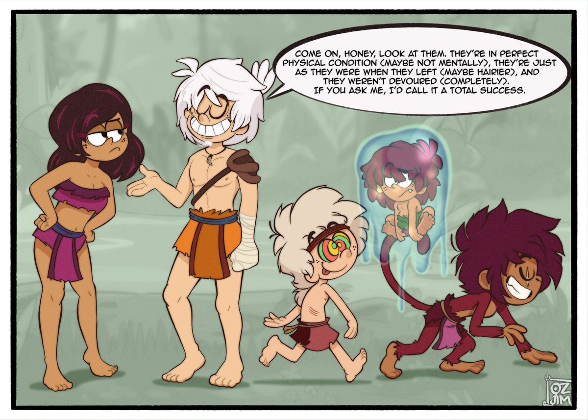 🌳 🌴 🐈‍⬛ 🐍 🐵 
That's a complete success, right?😅
#Junguary #TheLoudHouseStyle #LoganLoud #PanchoSantiago #LouLoud #digitalart #ozjim11