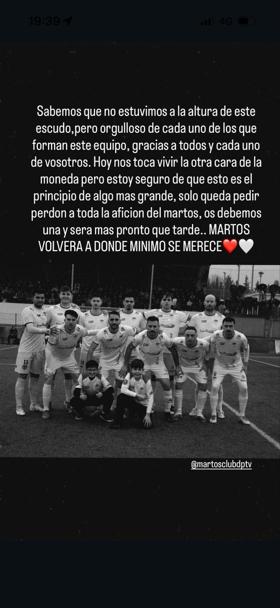 _alvarittooo's tweet photo. Con el corazon roto por no poder haber cumplido el objetivo y dar a nuestra aficion el sitio que merece… solo queda pedir perdon, asumir nuestros errores y volver mas fuertes. Pocas palabras salen en estos momentos para expresar los sentimientos pero estoy seguro que volveremos https://t.co/KlpF4Ep6BZ