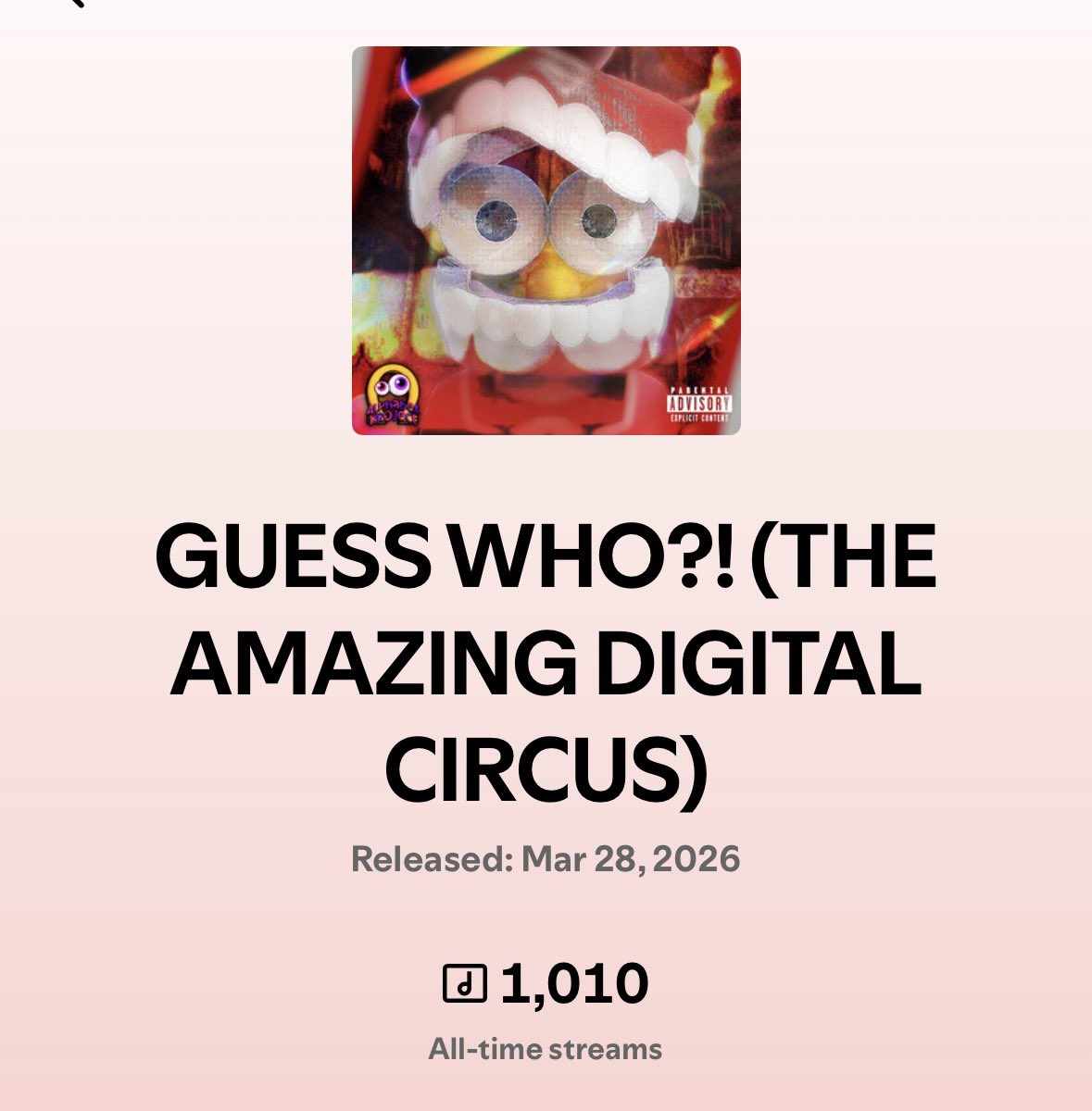 theabcproject's tweet photo. Another milestone met! GUESS WHO?! With @WulfBoi &amp; @Axii_Music got 1k streams!! 🔤🔤🔤 https://t.co/A1XftawFmu