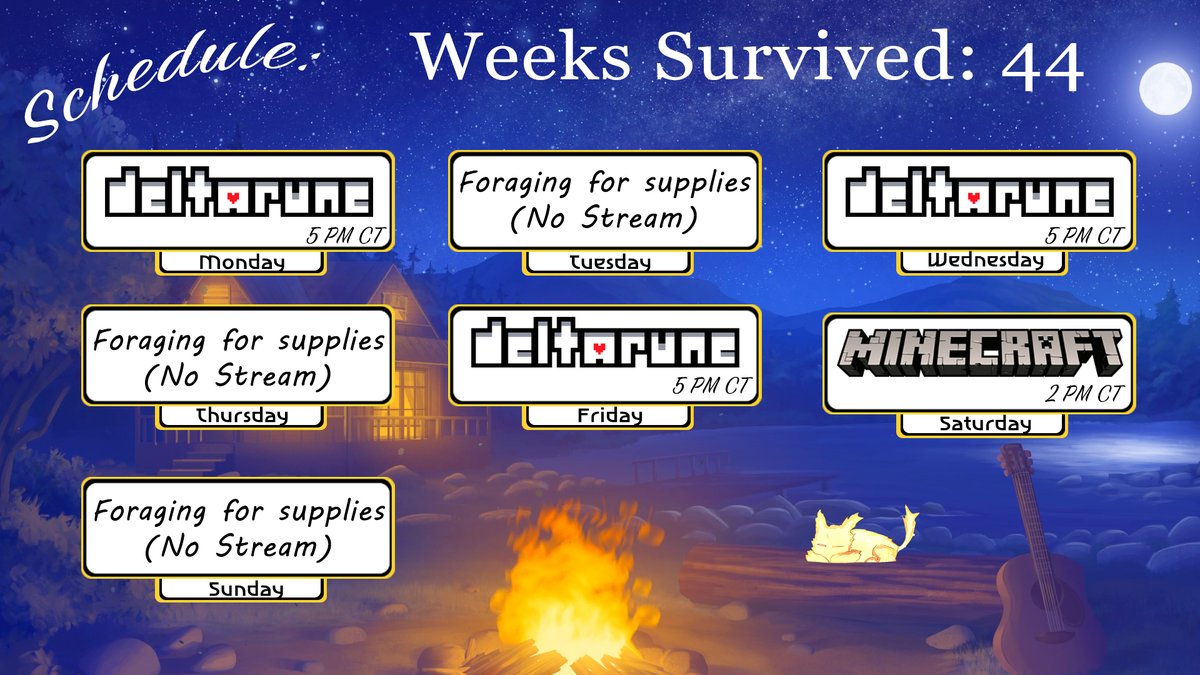MakeshiftVT's tweet photo. With week 44, we are locking in to wrap up the story of Deltarune.  (And potentially starting Stellar Blade if we finish before Friday) Then a special mini Minecraft event on Saturday. I hope to see you gamers there for it!  #IndieVtuber https://t.co/Rchk76LFwD