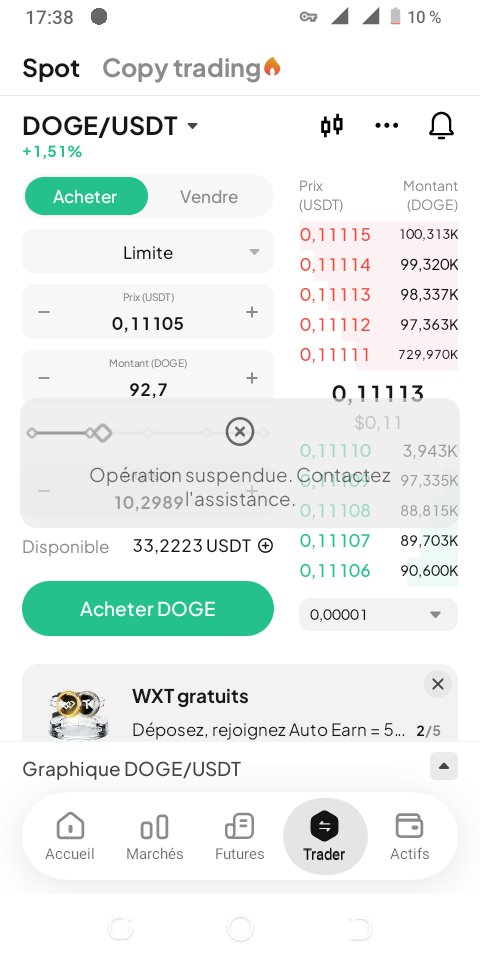 thodiapa's tweet photo. Bonjour @WEEX_Official
@WEEX_French @WEEX_Africa

Mon compte  a été bloqué pour des raisons que j'ignore jusqu'ici. Cela date déjà d'un mois.
J'ai contacté l'assistance client mais je n'ai pas eu un retour positif de leur part.

Je vous prie de bien vouloir m'aider 🙏 https://t.co/tA8kJbtlQT