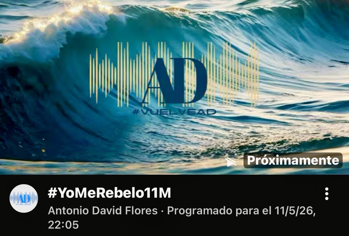 <a href="/fran_equis/">FRANCISCO RODRÍGUEZ</a> <a href="/YouTube/">YouTube</a> <a href="/adavidflores/">ANTONIO DAVID FLORES</a> 💪 #YoMeRebelo11M 
#YoMeRebelo12M 💦🌊💪💦🌊💪💦🌊💪