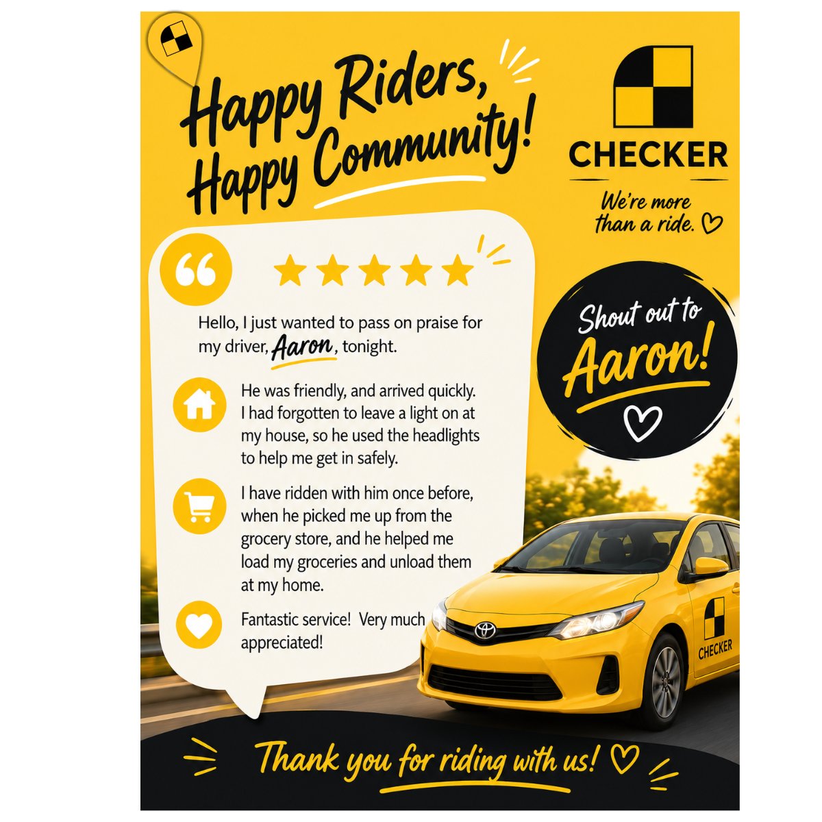 Checker Cabs tweet media