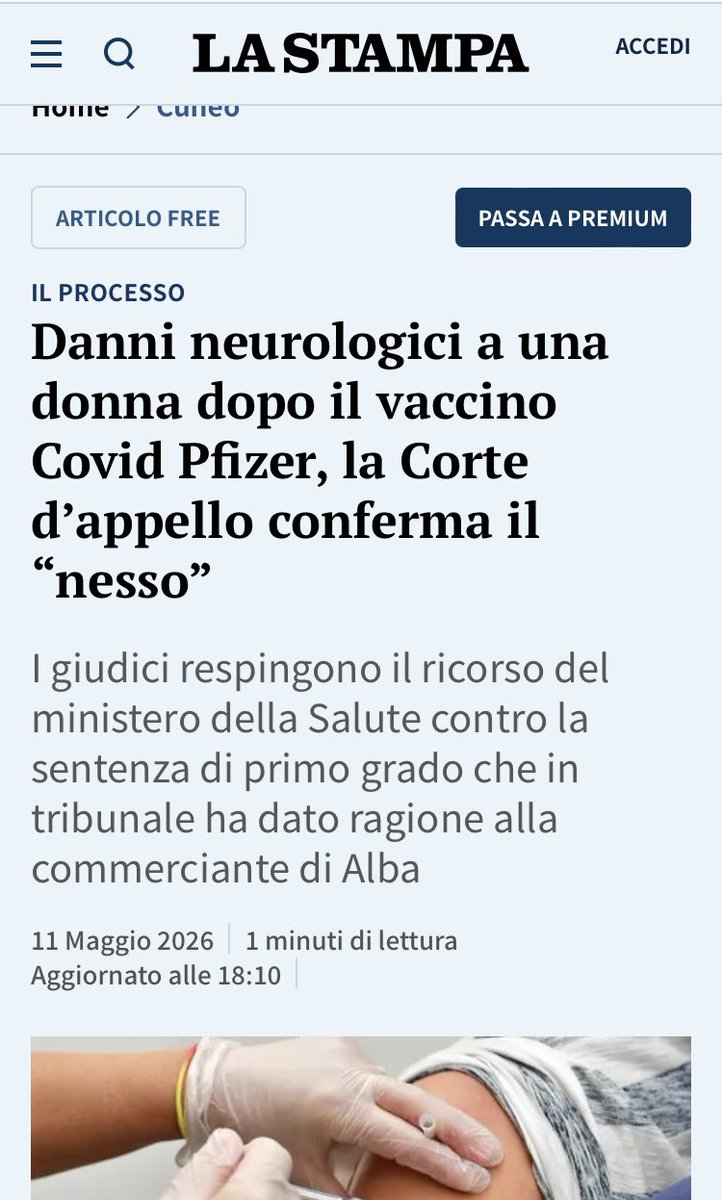 RHolzeisen's tweet photo. La Mielite trasversa non è ancora indicata nell’elenco degli eventi avversi nel Riassunto delle caratteristiche del prodotto vaccinale Comirnaty di Pfizer BioNTech, eppure costituisce purtroppo una delle tante conseguenze di queste sostanze sperimentali… così anche l’ALS, tumori ecc. … tutti danni non ancora inseriti nell’elenco degli eventi avversi di sostanze che mai, ma mai avrebbero dovuto essere autorizzate.
👇👇👇
https://t.co/vNkACoIpf8