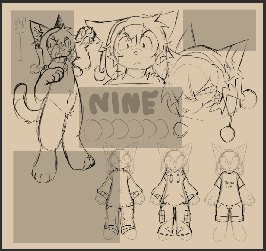 havent worked on a new nine ref sheet in a while..i think the sketch is ...
