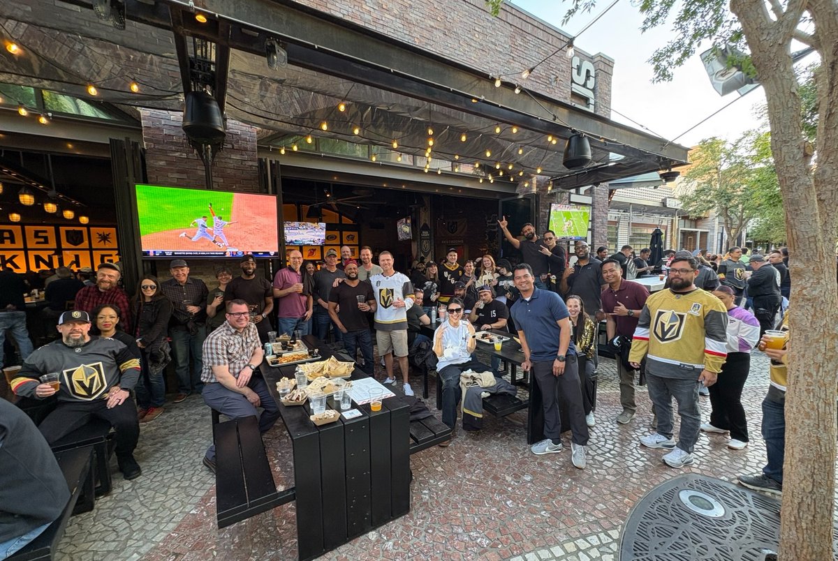 MTSI_VA's tweet photo. MTSI’s Nellis and Las Vegas teams came together for another great Morale, Welfare, and Recreation (MWR) event, starting with a happy hour and ending with the Vegas Golden Knights game at T-Mobile Arena.

#EmployeeOwned #ESOP #VegasGoldenKnights https://t.co/R8PN4mFDEV