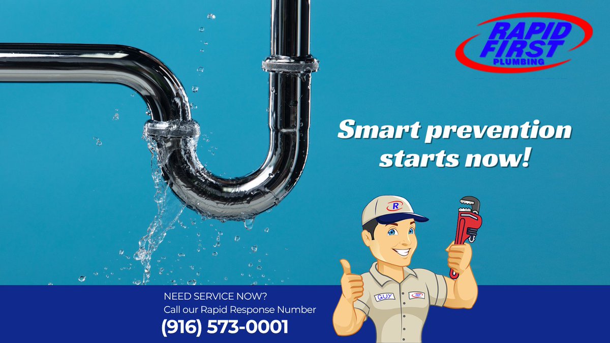 RapidFirst's tweet photo. 🌡️ Stay ahead of the pressure with a quick plumbing check before small problems boil over. 

.

Relax. Call Rapid First!

(916) 573-0001

WE’RE #1 - AT PREVENTING #2!

https://t.co/Yz1C10OPPi 

CSLB# 315742

.

#homewaterconservation

#plumbingemergencies https://t.co/6IzkugMW2E