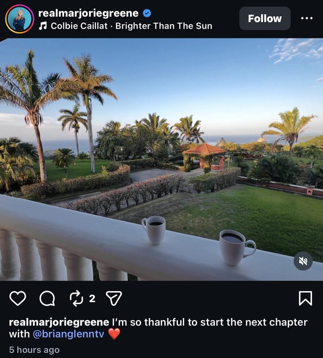 I can confirm that Marjorie Traitor Greene <a href="/mtgreenee/">Marjorie Taylor Greene 🇺🇸</a> sold her Rome, George home on 10.64 acres of land for $1.1 million dollars on March 19th, 2026. She is now living in a $5 million home in Costa Rica with Brian Glenn. <a href="/brianglenntv/">Brian Glenn</a> 

This is proof she was always planning to