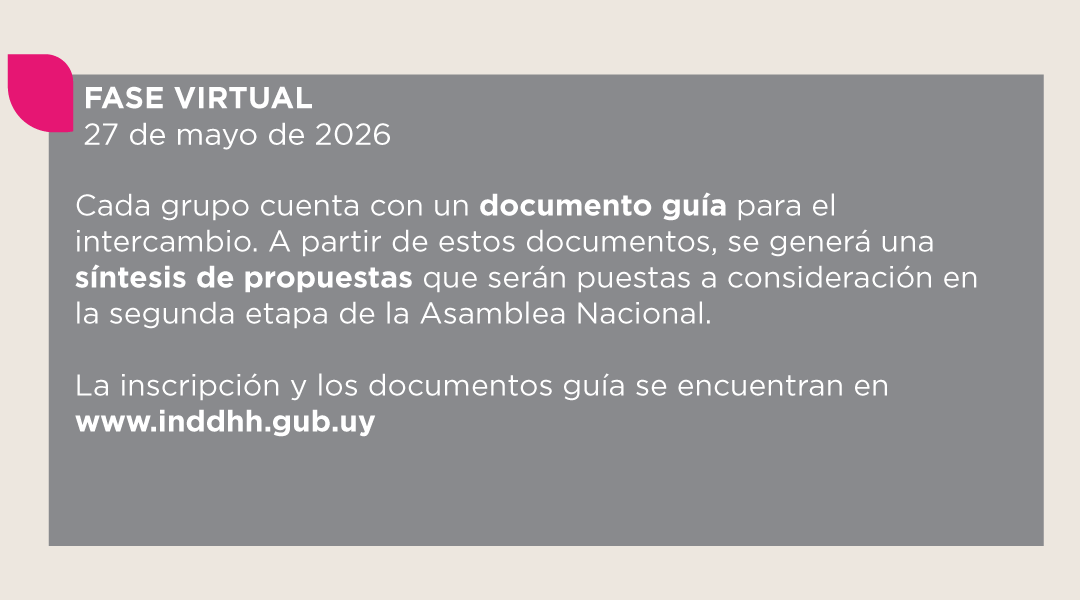 inddhhuy's tweet photo. La Asamblea Nacional de Derechos Humanos de la @inddhhuy tendrá su primera fase el 27 de mayo. Se desarrollará en tres ejes temáticos:
🧸 infancia y adolescencia
✨ salud mental
🌎 ambiente

Inscripciones y más info ➡ https://t.co/hAZUDMDYwL https://t.co/w800jy8Lu5