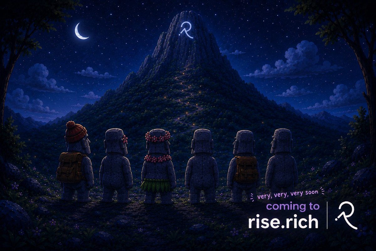 stoiconrise's tweet photo. we woke him up for this view. 
worth it.
then we standing here like we planned this all along. 
(we didn't.)
coming very, very, very soon to @risedotrich 
🗿 https://t.co/Yc2L7VmiSI