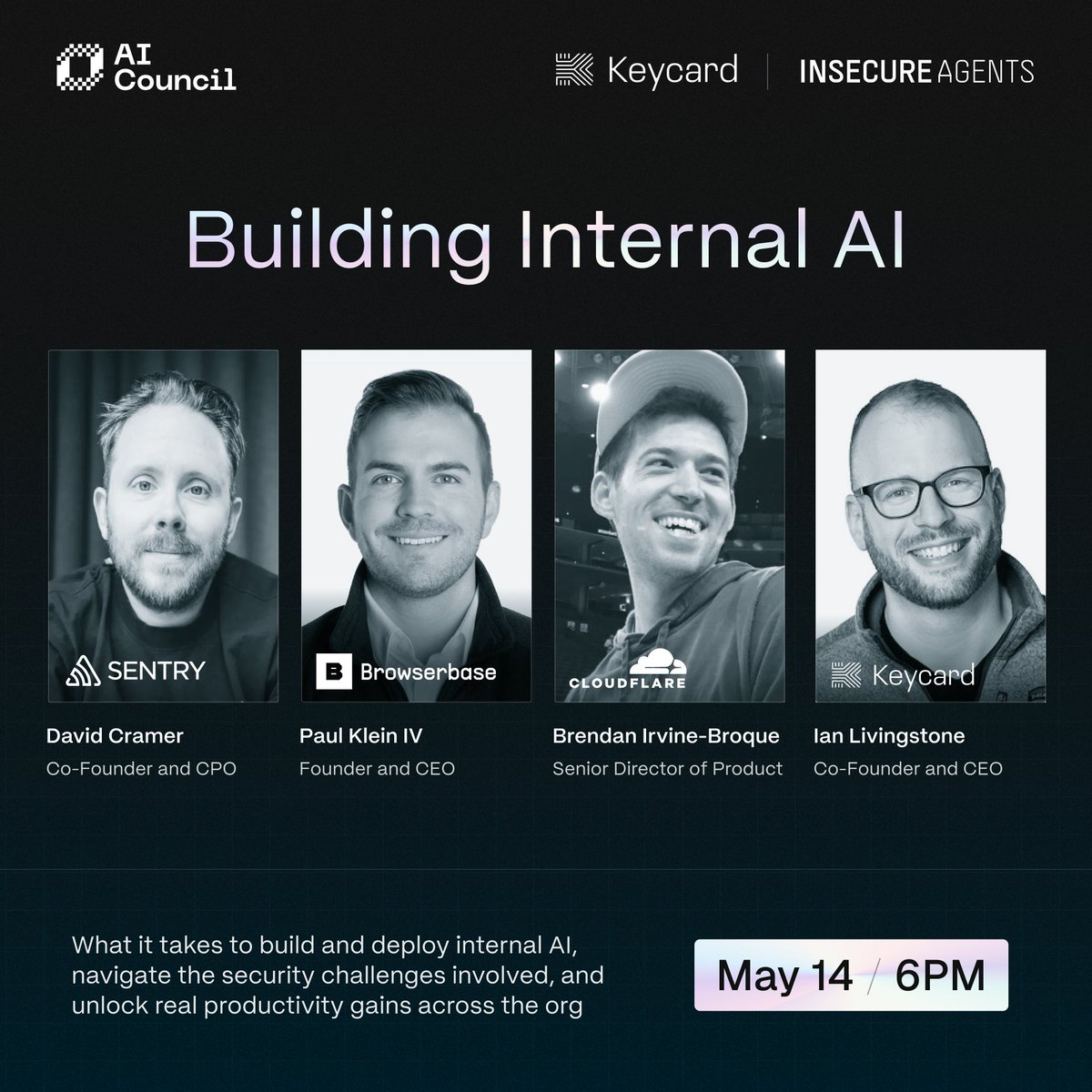 insecureagents's tweet photo. The rewards from shipping internal AI are clear. Take @browserbase's example:

> cut support response time to <24 hours
> feature request pipeline runs at 100% coverage
> session investigation dropped from 30–60 minutes to a single Slack message

Hear from @pk_iv &amp; more THURSDAY https://t.co/73XY6yZNeM