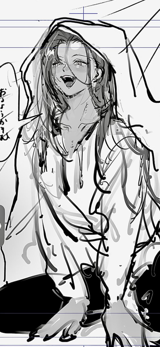 かわいく描きたいという気持ちの分だけ線が多くなる 