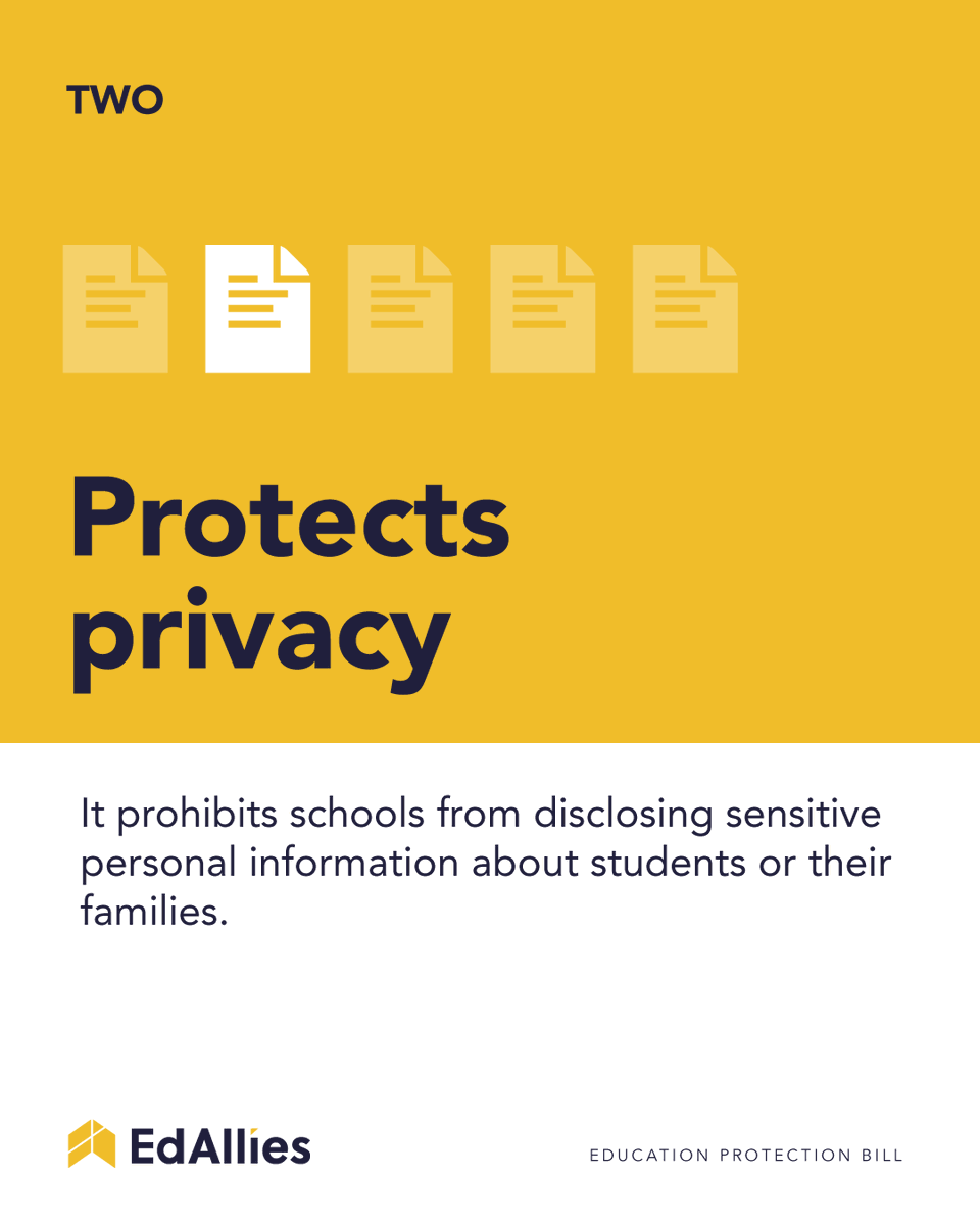 EdAlliesMN's tweet photo. Right now, SF3699 is being discussed on the Senate floor. Within this bill is critical legislation that would protect the right of every student to a K-12 education &amp; take strong steps to protect student data privacy. Let's break down the Education Protection Bill...#mnleg https://t.co/hxNa51SGGW