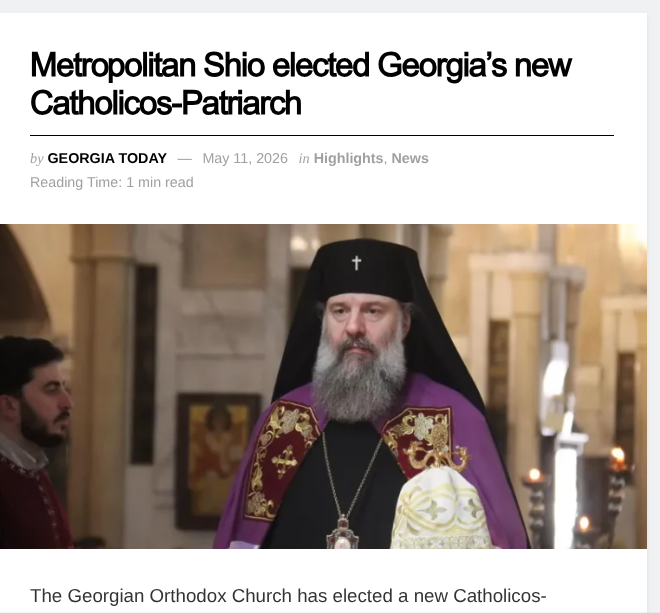 RealTheodore712's tweet photo. Georgia has elected a new patriarch 

#orthodoxy #orthodoxnews #georgia #georgianorthodox https://t.co/CwOPcomyjO
