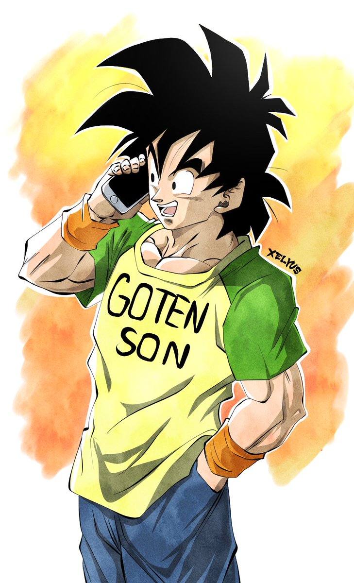 xelyuss's tweet photo. Goten is planning his next date https://t.co/tgvGePEJE8