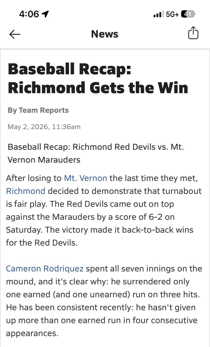 CameronRod2027's tweet photo. Cameron Rodriquez, articles for his pitching performances https://t.co/OgywjcoacX