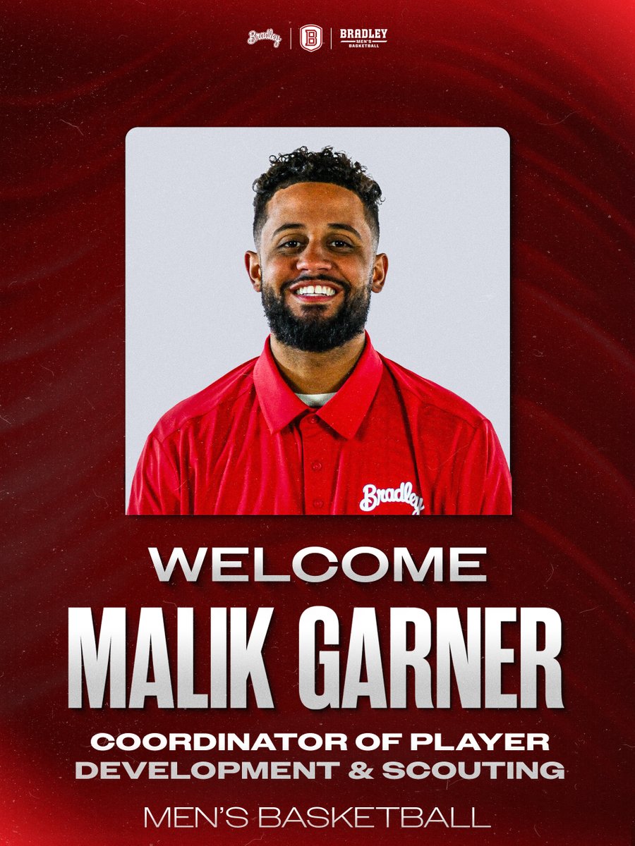 BradleyUMBB's tweet photo. 𝙆𝙞𝙘𝙠𝙞𝙣𝙜 𝙤𝙛𝙛 𝙩𝙝𝙚 𝙣𝙚𝙬 𝙬𝙚𝙚𝙠 𝙬𝙞𝙩𝙝 𝙖 𝙣𝙚𝙬 𝙖𝙙𝙙𝙞𝙩𝙞𝙤𝙣! 🅱️ 🏀

Join us in welcoming Malik Garner, our Coordinator of Player Development &amp; Scouting! https://t.co/VftfwOQyMb