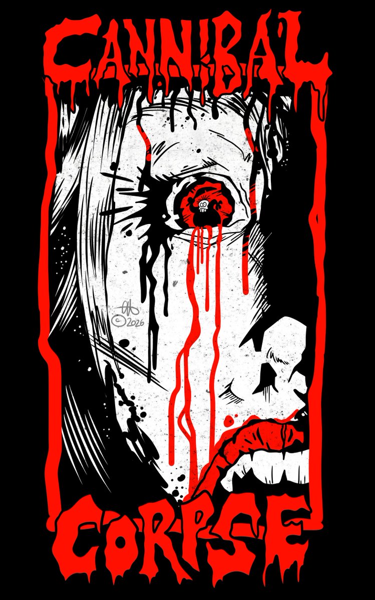 ChoppyHopfe's tweet photo. Followed Home and Noogied

Redraw of a CANNIBAL CORPSE T-shirt https://t.co/Z4Sis5LTSD