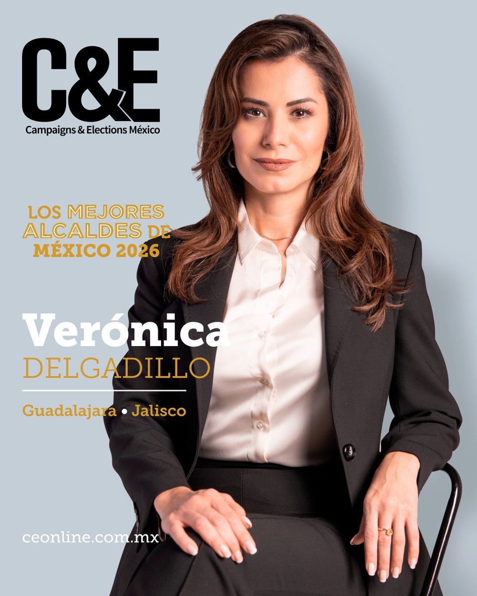 CE_Mexico's tweet photo. 🙋‍♀️ @VeroDelgadilloG, Alcaldesa de Guadalajara, Jalisco, en nuestra #EdiciónEspecial de #LosMejoresAlcaldesdeMéxico 2026 🇲🇽

Encuentra su nota completa aquí 👉🏼 https://t.co/hPFUbTVzlU

📍 Ya disponible en el AICM, tiendas Sanborns, City Market y La Comer de todo el país 🇲🇽 https://t.co/pjfIdvqN7j
