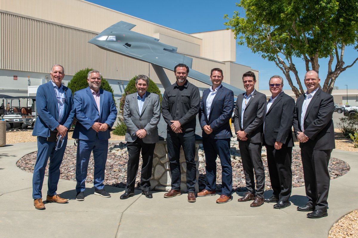 NGCNews's tweet photo. Undersecretary of the Air Force @MatthewLohmeier visited our Palmdale site, where the next generation of American airpower is taking shape with the B-21 Raider. https://t.co/kmiLamHv9u