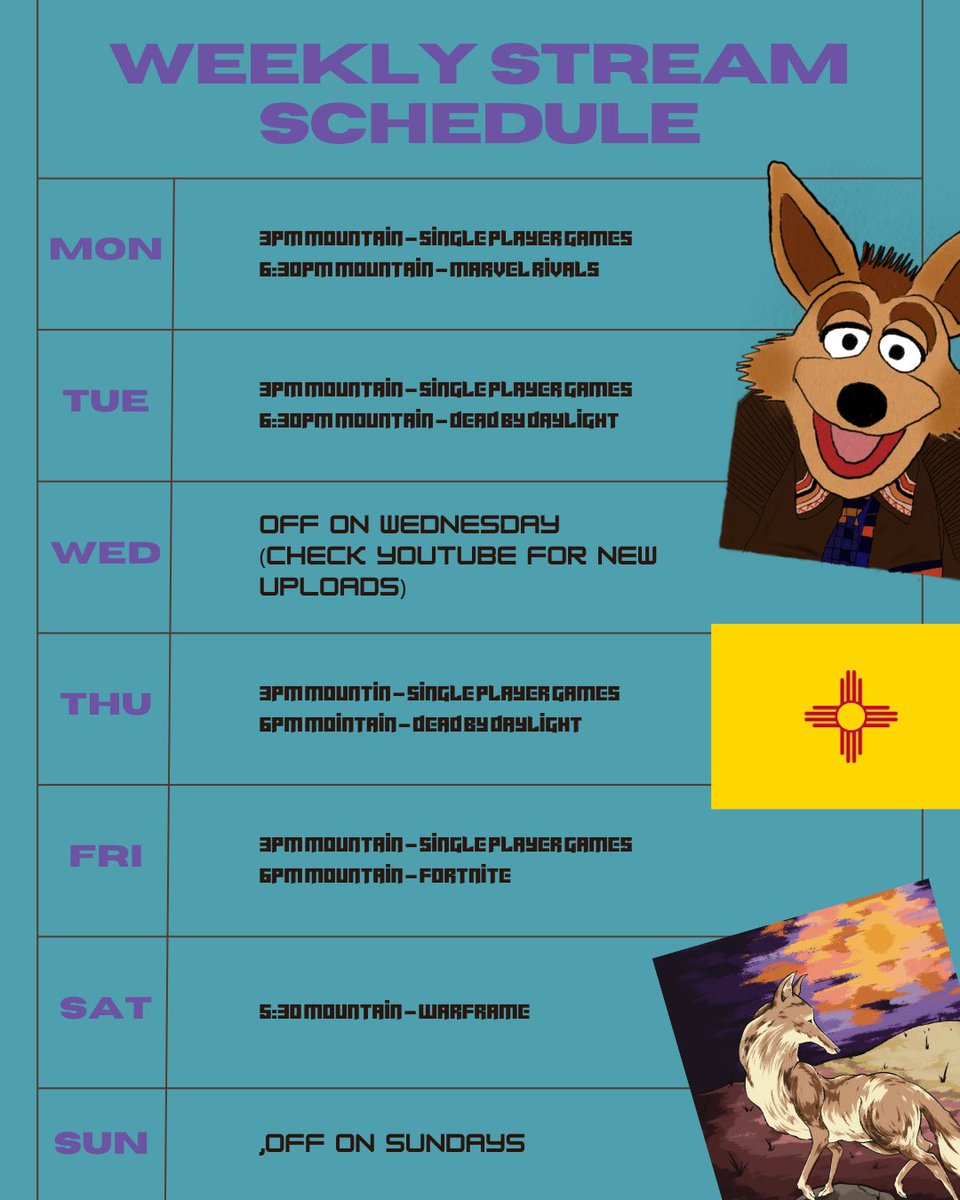 ravenwisha's tweet photo. New schedule for the foreseeable future
https://t.co/RhALfCikKJ https://t.co/7JzziFvRO5