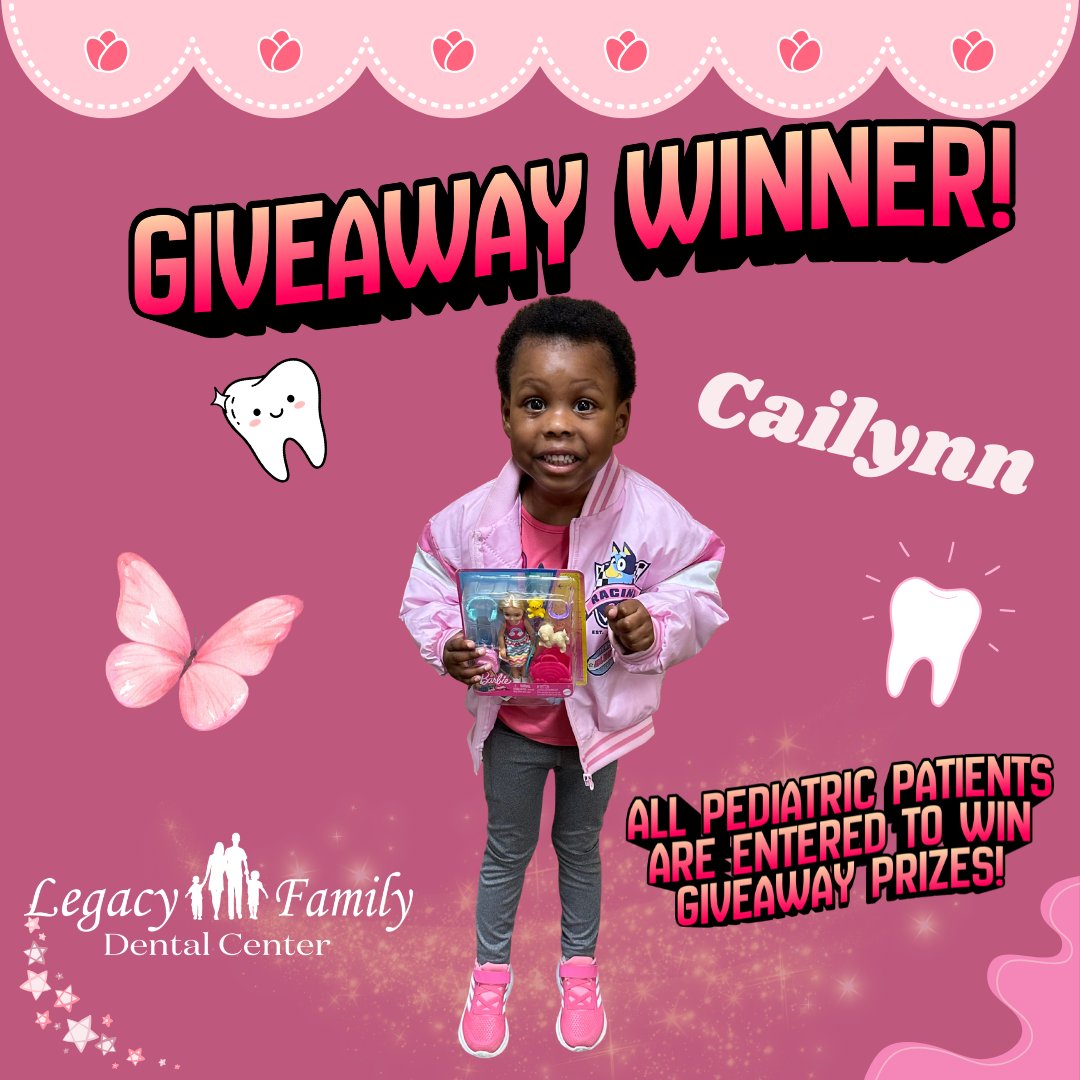 LegacyFamilyMI's tweet photo. 💜 Congratulations to our giveaway winner Cailynn! Book your child's next appointment to be entered in the raffle!  🎁

https://t.co/nO682LTFfN

#legacyfamilydental #dearbornmi #pediatricdentist #kidsdentist #bestdentist https://t.co/jG0YBsXnbY
