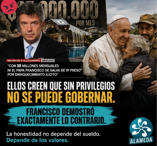 AlamedaCABA's tweet photo. #Ladrorni
Ellos piden privilegios para mandar. Francisco dio el ejemplo para liderar. La función pública requiere ética social en el ejercicio del poder, no enriquecimiento ilícito impune

#JusticiaSocial #ÉticaPública #Francisco #LaAlameda

🔗 https://t.co/BnuFHVSXYb https://t.co/sm6JnPqHzn