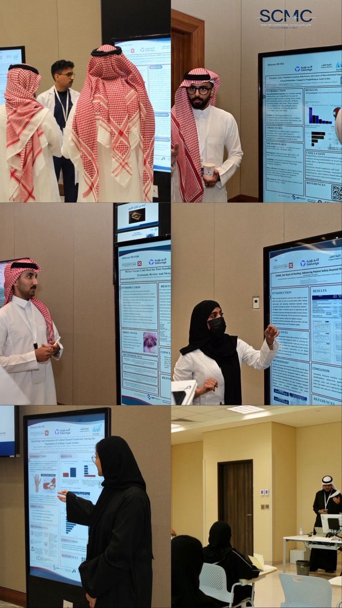 scmcuj's tweet photo. مقتطفات من الملصقات البحثية والعروض الشفهية 📷 https://t.co/eAxD6TVdQp
