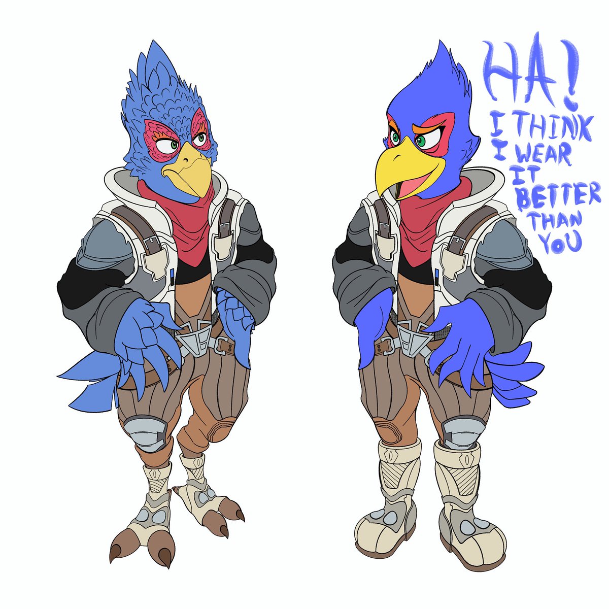 MartinHarrisFA's tweet photo. Quick Falco detour!
Not a fan of the redesigns.. Though not bad and is growing on me, they don't come close to the designs prior. Don't like some of the faces, anatomy, and in Falco's case, the lack of his boots. But, I love this bird in every universe and had to draw him. 1/4 https://t.co/zGhy21ZV2F