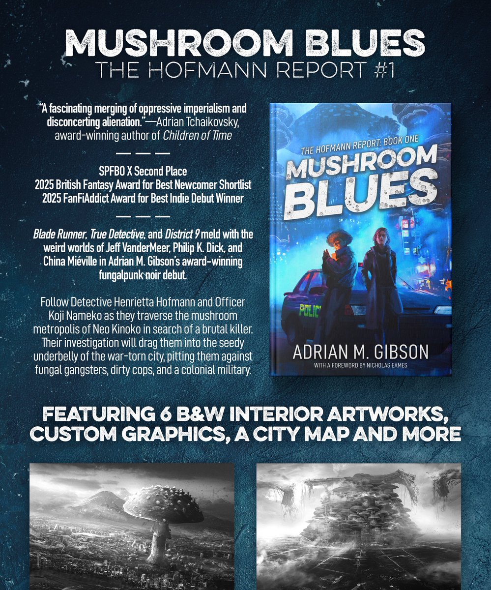 ADRIAN M. GIBSON 🍄💙 SFF Author & Book Designer tweet media