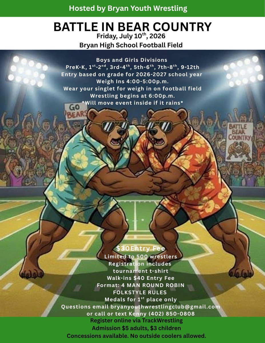 OPS_BearWrestle's tweet photo. This is not the event you want to miss out on! Get signed up today! https://t.co/eyJuAVatwk