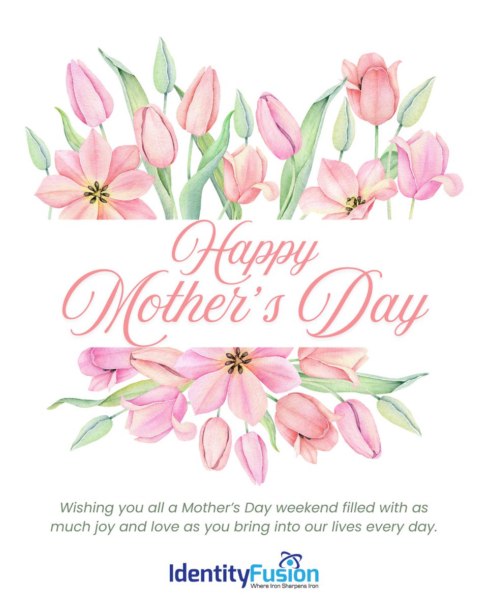 IdentityFusion's tweet photo. This time of year, we celebrate the women who do it all — leading with love, lifting up those around them, and making a lasting impact every single day. Happy Mother’s Day to all the amazing moms and mother figures out there. 💐

#HappyMothersDay #CelebrateMoms https://t.co/aO31ekeJO8