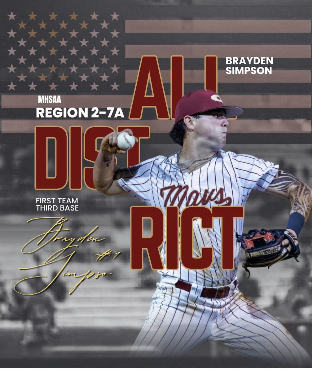 GM_BASEBALL's tweet photo. Congratulations to @BraydenSim32589 on being selected to 1st Team All-District for Region 2-7A! #GoMavs #WelcometoTheRanch https://t.co/UPnxsz5frt