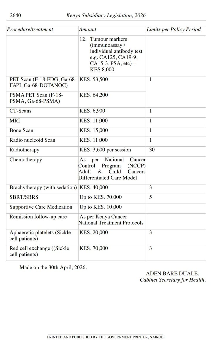 Hon. Aden Duale, EGH tweet media