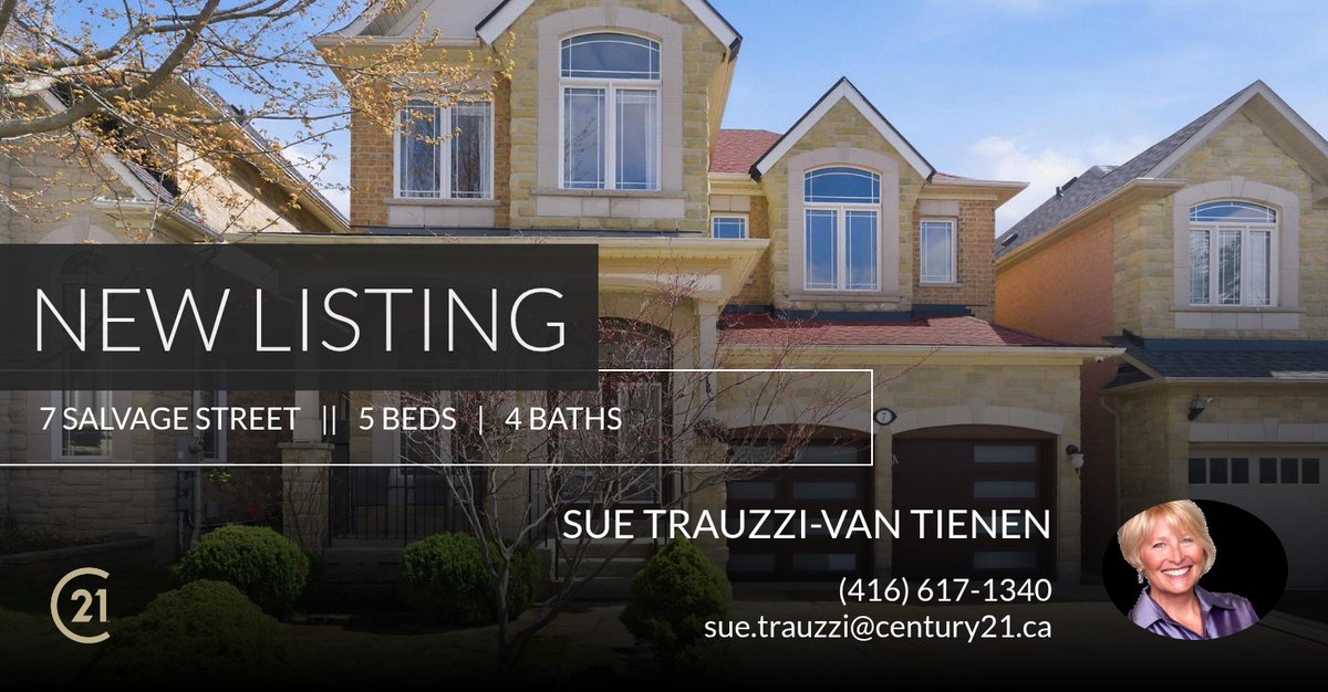 strauzzi's tweet photo. 📍 New Listing 📍 Take a look at this fantastic new property that just hit the market located at 7 Salvage Street in Ajax.

Sue Trauzzi-VanTienen
Century 21
https://t.co/eHYxVeTamQ
Where Dreams Come Home https://t.co/urUyOyQJA3 https://t.co/hqUF05SekO