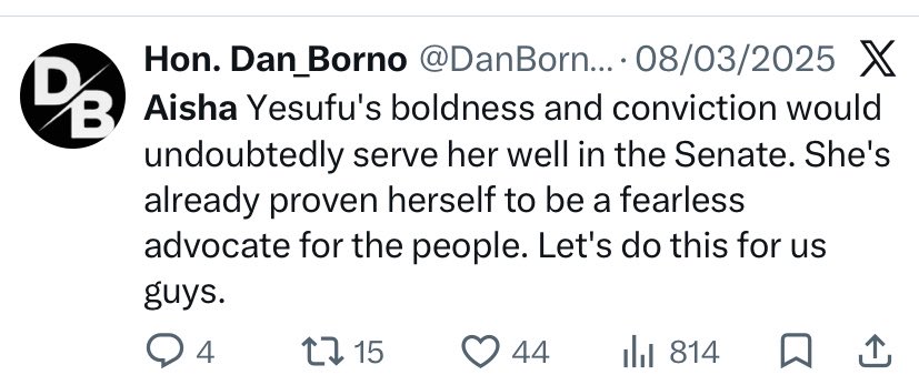 Hon. Dan_Borno tweet media